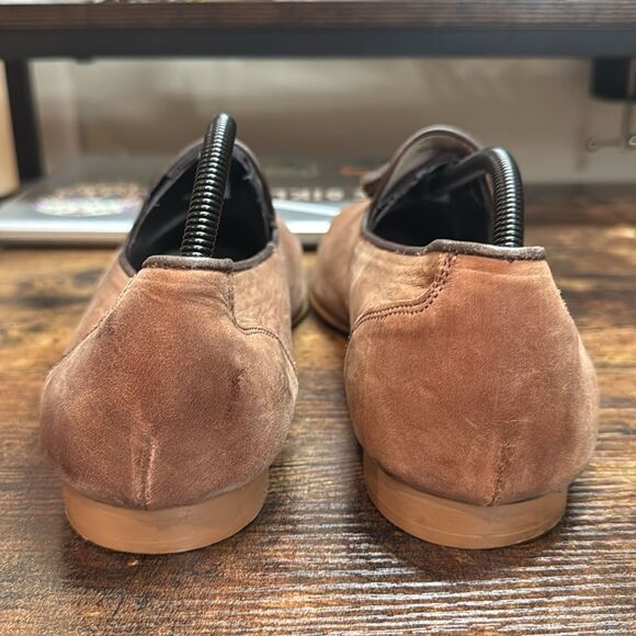  Brown Leather Tassel loafers size 11‎ main image 6